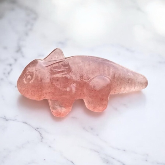 1pc Crystal Axolotl Carved Miniature Figurine - Picture 5 of 7